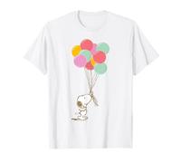 Peanuts Snoopy Palloncini Compleanno Festeggia Divertimento Retro Estate Maglietta