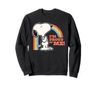 Peanuts Snoopy Pride Rainbow LGBTQ Summer Fashion Love XOXO Felpa