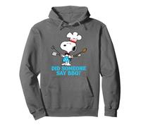 Peanuts - Snoopy - Qualcuno ha Detto BBQ? Snoopy Grilling Felpa con Cappuccio