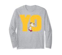 Peanuts Snoopy Skateboard Tricks Stunts Beagle Retro Anni '50 LOL Maglia a Manica