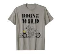 Peanuts Snoopy Sketch Born Wild Motociclista Classico Maglietta