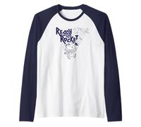 Peanuts Snoopy Space Man Rocket Ship Esplora Pianeti Classici Maglia con Maniche Raglan