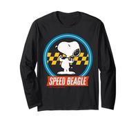 Peanuts Snoopy Speed Beagle Racing Vince Il Team Fun Classic Maglia a Manica