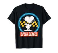 Peanuts Snoopy Speed Beagle Racing Vince Il Team Fun Classic Maglietta