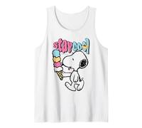Peanuts Snoopy Stay Cool Ice Cream Lazy Summer Classic Days Canotta