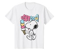 Peanuts Snoopy Stay Cool Ice Cream Lazy Summer Classic Days Maglietta