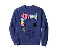 Peanuts Snoopy Stay Cool Ice Cream Lazy Summer Days Classic Felpa