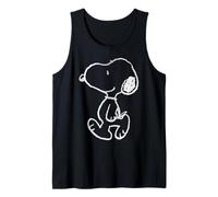 Peanuts Snoopy - Stencil con Gradiente di Street Art, Posa Divertente Classica Canotta