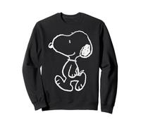 Peanuts Snoopy - Stencil con Gradiente di Street Art, Posa Divertente Classica Felpa