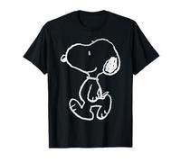 Peanuts Snoopy - Stencil con Gradiente di Street Art, Posa Divertente Classica Maglietta