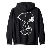 Peanuts Snoopy - Stencil Gradiente Street Art Fun Classic Pose Felpa con Cappuccio
