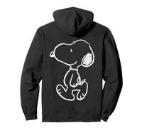Peanuts Snoopy - Stencil Gradiente Street Art Fun Classic Pose Felpa con Cappuccio