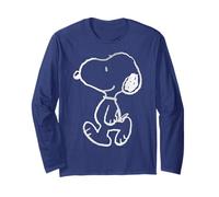 Peanuts Snoopy - Stencil Gradiente Street Art Fun Classic Pose Maglia a Manica