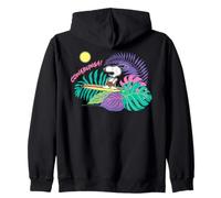 Peanuts Snoopy Summer Surf Hawaii Holiday Retro Longboard Felpa con Cappuccio