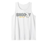 Peanuts Snoopy Take Easy Life Sleep Pace Tranquillo Riposo Classico Canotta