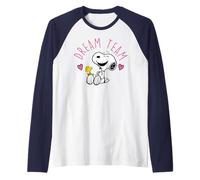 Peanuts Snoopy Valentine's Dream Team Love Classic Friends Maglia con Maniche Raglan