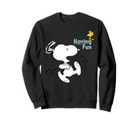 Peanuts Snoopy Woodstock Avendo Divertimento Amici Giocare Tempo retrò Felpa