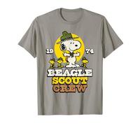 Peanuts - Snoopy Woodstock Beagle Scout Crew 1974 Maglietta