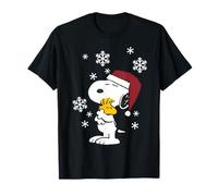 Peanuts Snoopy Woodstock Christmas Cuddles BFF Classic Maglietta
