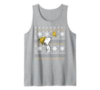 Peanuts Snoopy Woodstock Christmas Fun Classic Pattern Canotta