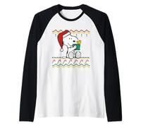 Peanuts Snoopy Woodstock Christmas Treats Sweet Classic Maglia con Maniche Raglan