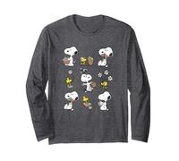 Peanuts - Snoopy Woodstock Easter Spring Pattern Maglia a Manica