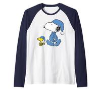 Peanuts Snoopy Woodstock Happy Nights I Migliori Amici Classici Maglia con Maniche Raglan
