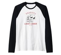 Peanuts - Snoopy Woodstock Laugh League Maglia con Maniche Raglan