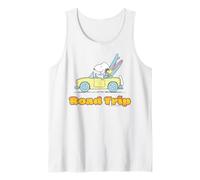 Peanuts Snoopy Woodstock Road Trip Estate Avventura Retro Canotta