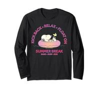 Peanuts Snoopy Woodstock Summer Break Beachy Vibes Retro Maglia a Manica