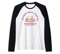 Peanuts Snoopy Woodstock Summer Break Beachy Vibes retrò Maglia con Maniche Raglan