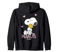 Peanuts - Snoopy Woodstock Ti Tengo Stretto Felpa con Cappuccio