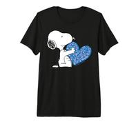 Peanuts Snoopy Woodstock Valentines Love Life Abbracci Classico Maglietta Premium