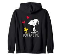 Peanuts - Snoopy You And Me, Rosso Felpa con Cappuccio