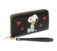Peanuts Snoopy Zip Portafoglio Donna con Scomparto per Carte e Monete - Regalo Donna