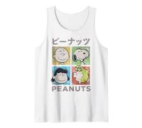 Peanuts Tokyo Snoopy Charlie Brown Manga Retro Anni '90 Art Pop Canotta