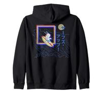 Peanuts Tokyo Snoopy Surfs Up Giappone Vintage Kanji Glitch VHS Felpa con Cappuccio
