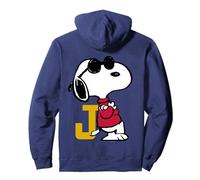 Peanuts Vintage Joe Cool Snoopy Baseball Sport Retro Logo Felpa con Cappuccio