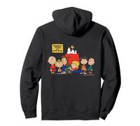 Peanuts Vintage Snoopy Woodstock Gang Felice Amicizia BFF Felpa con Cappuccio