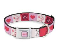 Peanuts Worldwide LLC Pet Collar, Dog Collar Metal Seatbelt Buckle, Peanuts Snoo