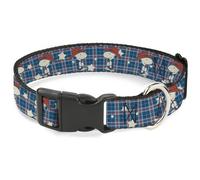 Peanuts Worldwide LLC Pet Collar, Dog Collar Plastic Buckle, Peanuts Cowboy Snoo