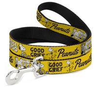 Peanuts Worldwide LLC Pet Leash, Dog Leash, Peanuts Gang Since 1950 Good Grief G