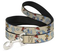 Peanuts Worldwide LLC Pet Leash, Dog Leash, Peanuts Snoopy and Friends Desert Co