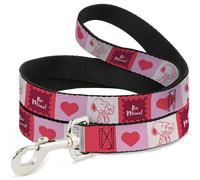 Peanuts Worldwide LLC Pet Leash, Dog Leash, Peanuts Snoopy Be Mine Valentine Pos
