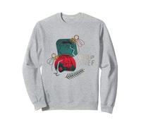 Peanuts Xmas Charlie Brown Good Grief - Pallina di Natale con Brillantini Felpa