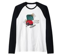 Peanuts Xmas Charlie Brown Good Grief - Pallina di Natale con Brillantini Maglia con Maniche Raglan