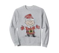Peanuts Xmas Retro Charlie Brown Vintage Babbo Natale Anni '80 90 Festa Felpa