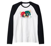 Peanuts Xmas Sally Schroeder Vischio Bacio Pianoforte Natale Maglia con Maniche Raglan