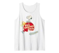 Peanuts Xmas Snoopy all out Shopped Festa di Natale Canotta