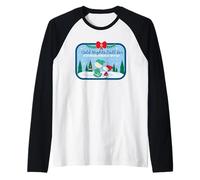Peanuts Xmas Snoopy Charlie Brown Buon Natale Amicizia Maglia con Maniche Raglan